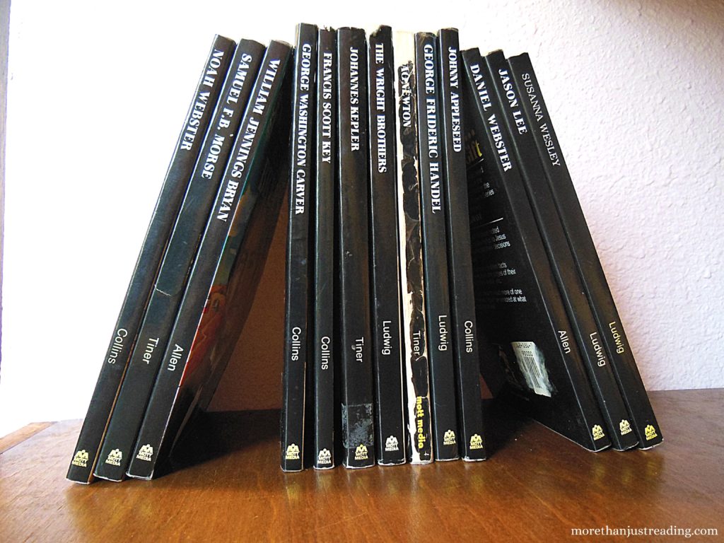 Row of books | homeschool resources