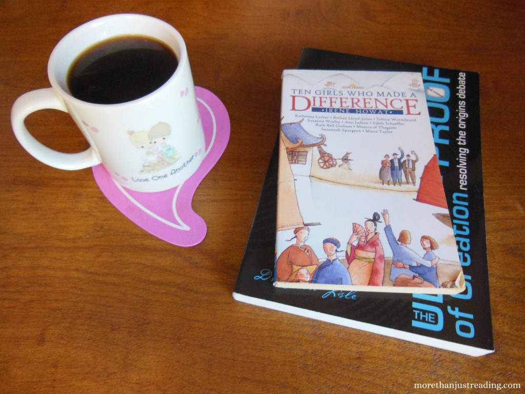 Two books and a cup of coffee