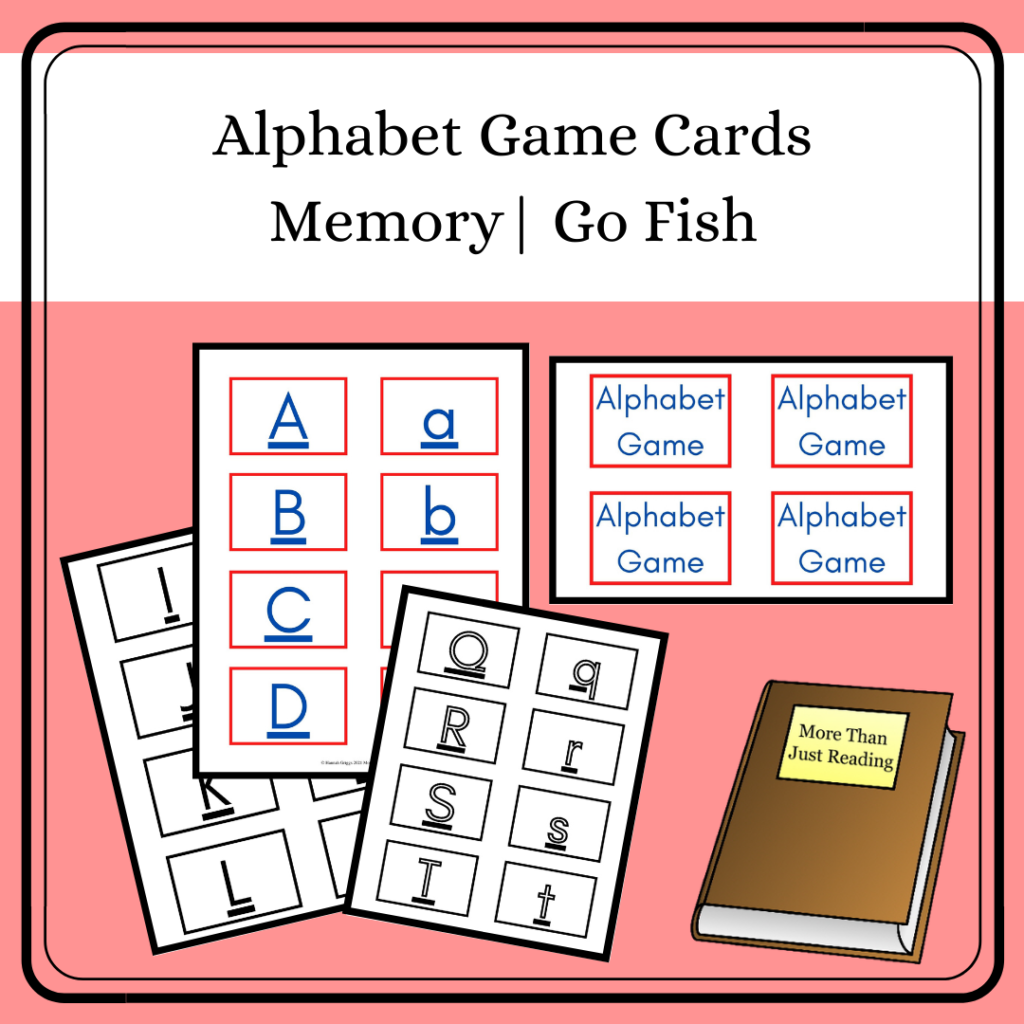 Printable Game Cards for Memory & Go Fish