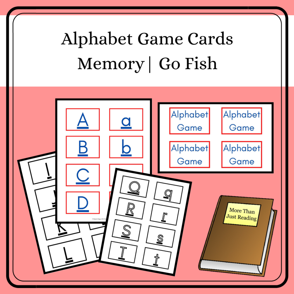 Printable Game Cards, Memory