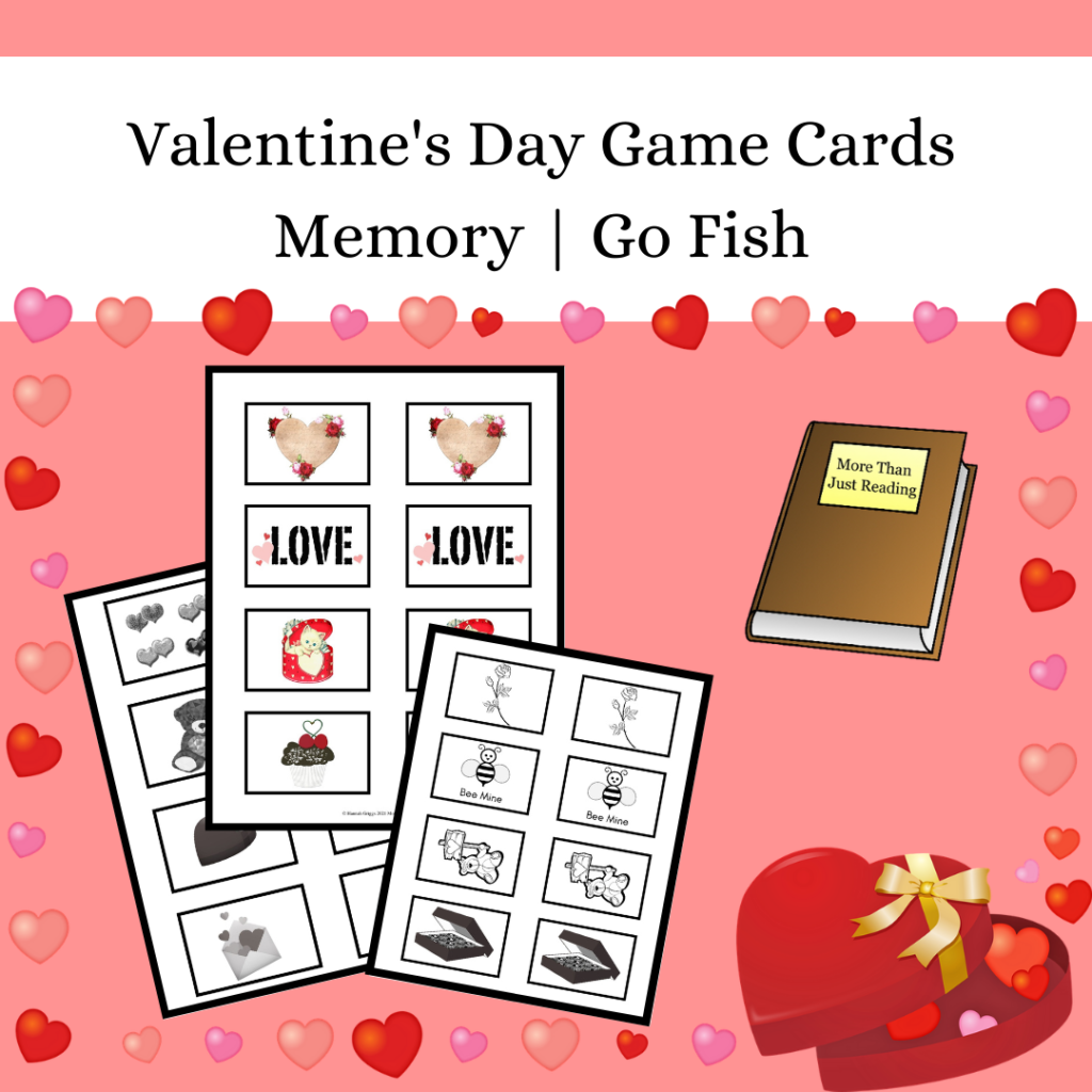 Printable Game Cards for Memory & Go Fish