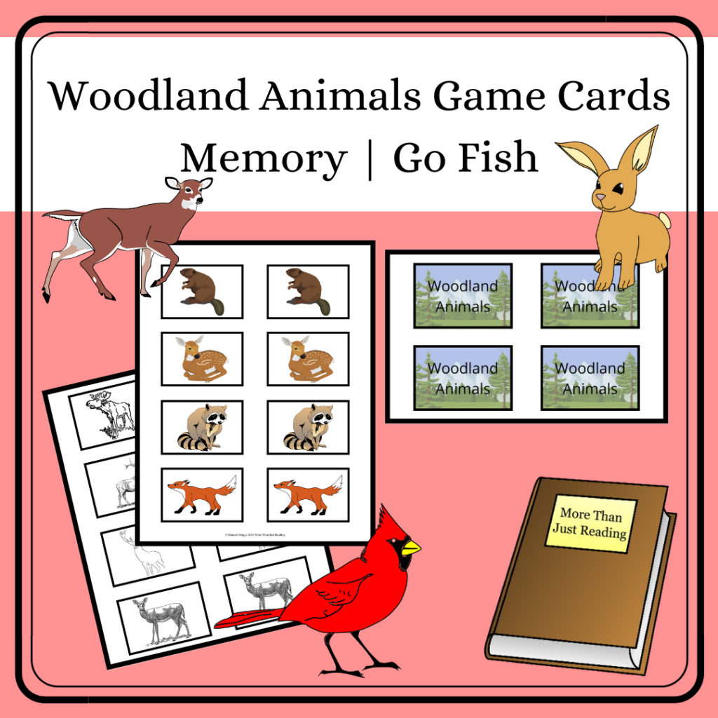 Printable Game Cards for Memory & Go Fish