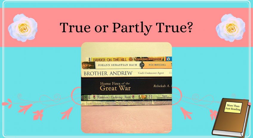 stack of books | historical fiction versus biographies