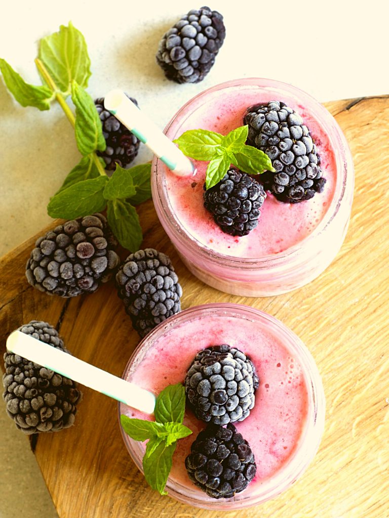 berry smoothies in glasses, indoor summer activities
